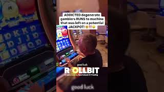 Addicted Gambler Found A Machine That Was Left With A Potential Jackpot! #gambling #lasvegas #slots