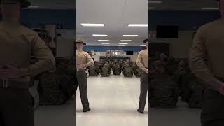 Drill Instructor Gives SDI Speech – United States Marine Corps Recruit Training Day 1