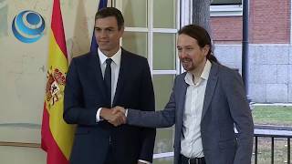 Sánchez e Iglesias cierran un acuerdo presupuestario