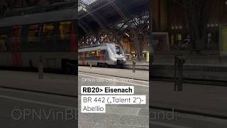 ÖPNVinBB Deutschland: Der RB20 mit der BR 442 am Leipziger Hauptbahnhof | ÖPNVinBB | #shorts