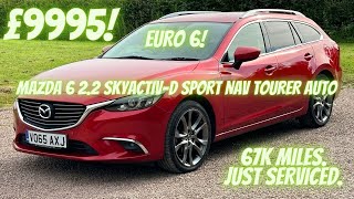 Mazda 6 2.2 SKYACTIV-D Sport Nav Tourer Auto Euro 6 (s/s).