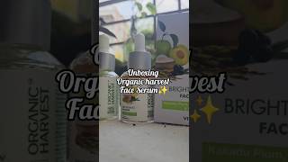 #organicharvest #faceserum #unboxing #skincare #bakuchiol #vitaminc  #organic #serum #shorts #beauty