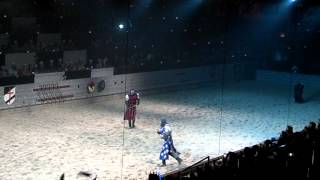 Medieval Times, Blue Knight versus Red Knight