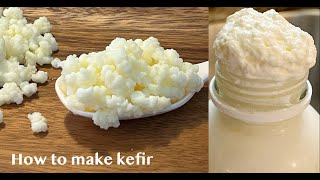 How to make milk kefir چطور کفیر ترش و گازدار درست کنیم