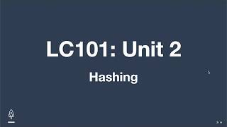 Introduction to Hashing