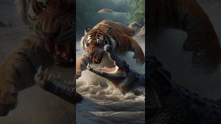 tiger and bear magarmacch ki fight tiger of dad fight 🐈😭  #trending #cutecat #ytshort #funny #shorts