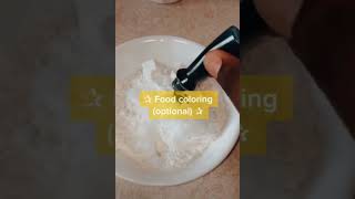 How to make cloud dough ☁️  (not my video) #shorts #clouddough