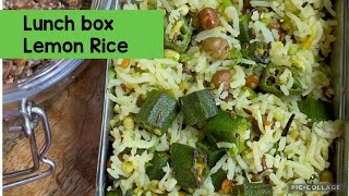 Lunch box : Lemon Rice with Protein ,Fibre