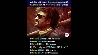 Rajinikanth's all time highest grossing movie #vettaiyan #manasilaayo #jailer #kabali #robot2 #robot