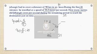 Jehangir had to cover a distance of 90 km in an  hour During the first 25 minutes#sssccgl #malayalam
