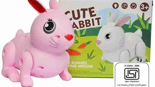 Hopping Electronic Rabbit, Jumping Rabbit toys Unboxing, rabbit jumping music and lighting toys #toy