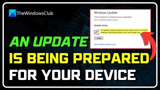 An update is being prepared for your device, but it's not quite ready yet
