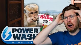 The Monkeys stole my Breakfast! (PowerWash Simulator)