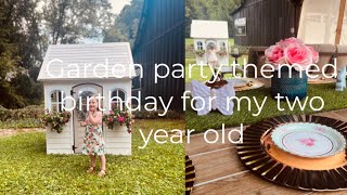 GARDEN THEMED BIRTHDAY PARTY FOR MY TWO YEAR OLD! Chuck E. Cheese & PLAYHOUSE REVEAL!