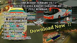 OBB BUSSID TERBARU V3.7.1 SOUND SCANIA K3601B | GRAFFIK HD | FULL ROMBAK |