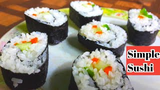 Veg sushi recipe for beginner Nepali/sushi banawne saral tarika/easy & quick sushi homemade सुसी डिस