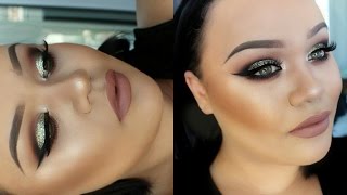 Antique Green and Brown Cut Crease Makeup Tutorial | Collab w/ AmysMakeupBox