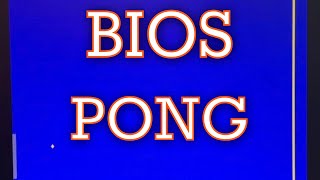 Pong on a PC/XT with NO operating system.. Is it possible?