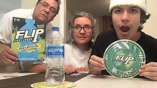 Playing Flip Challenge Game (BOTTLE FLIP TIME)