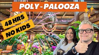 🌺 ITS DIFFERENT W/O kids 😮 Polynesian Resort - The OPPOSITE of what we usually do @ Disney World