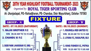 Jhanjadapal Football Tournament 2023 || Fixture|| Highlight Football Tournament|| Mayurbhanj Fooball