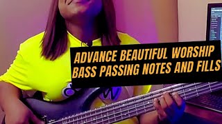 Advance beautiful worship bass passing notes and fills. Learn it now...🔥🎸