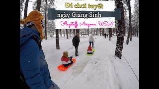 Đi chơi Tuyết ngày Giáng sinh cùng gia đình  | Flagstaff Snow Park