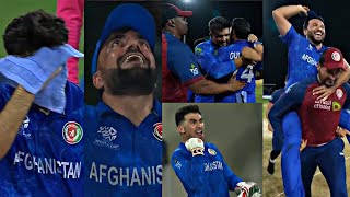 Emotional Afghanistan Players crying after beating Australia in Super 8 Match | T20 World Cup 2024