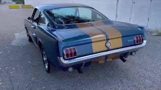 1966 Shelby GT350H cold start + driving video