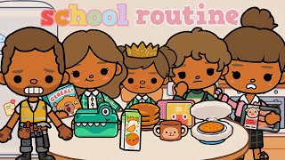 🧃Family's SCHOOL MORNING ROUTINE *FIRST DAY* Toca Boca Roleplay 🌎 #tocaboca