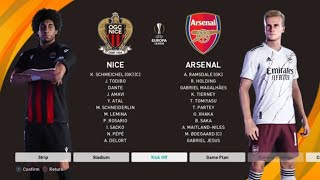 UEFA EUROPA LEAGUE ROUND OF 16 [ ARSENAL VS  NICE    ] gameplay