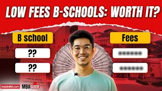 Best Low-Fee MBA Colleges in India for MBA Aspirants | MBA Guide Ep 1