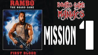 RAMBO : the board game - First Blood - M1 - Super Saturdays -   BoardGameManiacs