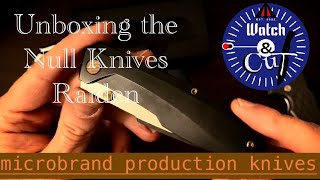 1st look at Null Knives Raiden, another awesome Microbrand!