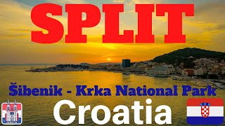 Split Croatia - Sibenik Trogir Krka National Park Drone 4K Aerial Travel Vlog - Dalmatia Part 1