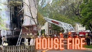 BREAKING NEWS HOUSE FIRE Burke Virginia tons of fire trucks!