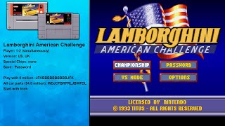 Lamborghini American Challenge (SNES) PlayGame