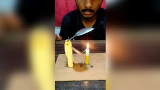 respect 😱🔥। candle and spoon #experiment #science