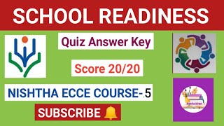 School Readiness quiz answers/School readiness diksha quiz  #dikshaquizschoolreadiness #nishtha