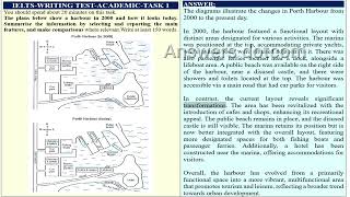 IELTS Writing Task1| 19 Test 2|ANSWER| PORTH HARBOUR in 2000 and TODAY|Practice |ACADEMIC|#cambridge