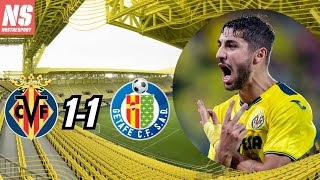 VILLARREAL 1-1 GETAFE: Análisis del partido