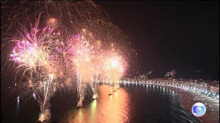 Fogos Réveillon Copacabana 2021/2022 Rio, Brazil Fireworks New Year's Eve [HD]