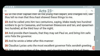 KJV-Daily Bible: a.m. Acts 23:16-35