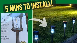 how to Install Led SOLAR GARDEN LIGHTS