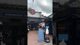 BUSY Embankment Station, Heart of Central London