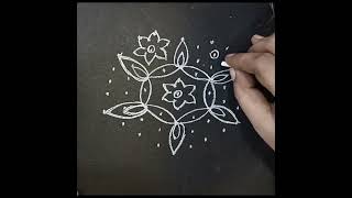 9*5 dots easy beautiful simple daily kolam rangoli designs 🌺🍀🌷 అందమైన రోజువారీ చిన్న ముగ్గు