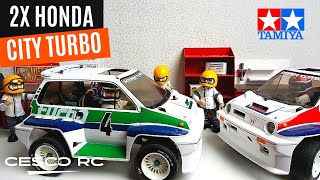 Tamiya Honda CITY TURBO (Willys Wheeler) WR02C  - A DOUBLE BUILD!