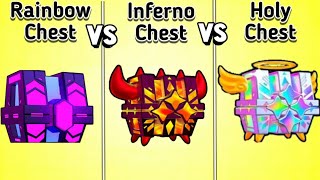 Rainbow Vs Inferno Vs Holy Chest In Frag Pro Shooter !