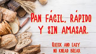 Pan sin amasar / No knead bread