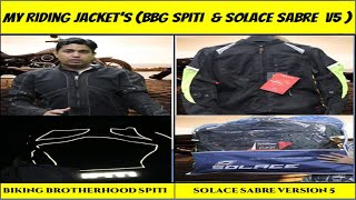 MY ALL NEW RIDING JACKET SOLACE SABRE V5 |BEST ALL WEATHER CE LEVEL 2 JACKET |BBG SPITI